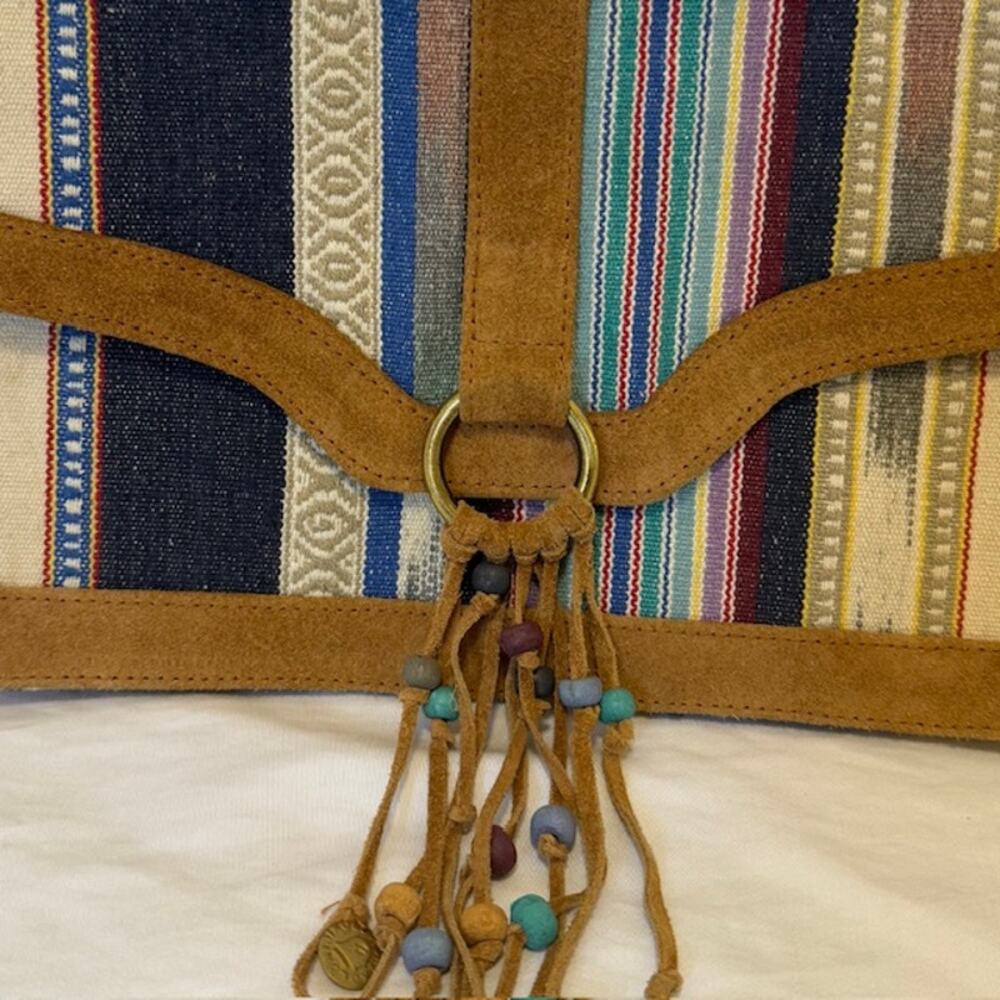 Shiraleah Chicago Boho‎ Western Clutch Southwestern Tapestry Tassel Bag - Picture 3 of 14